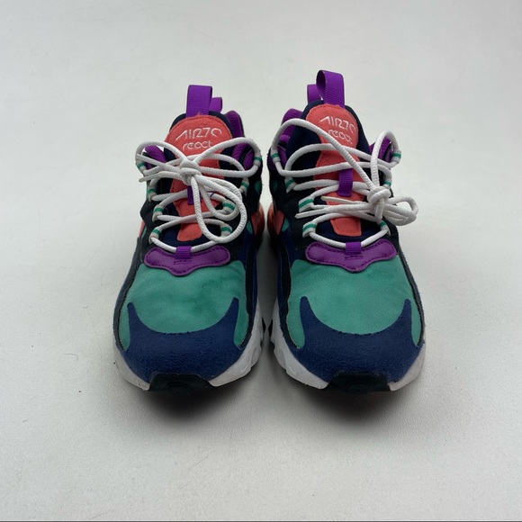 NIKE AIR MAX 270 REACT GS KID'S SHOES SIZE 4.5Y BQ0103 402 - Picture 2 of 7